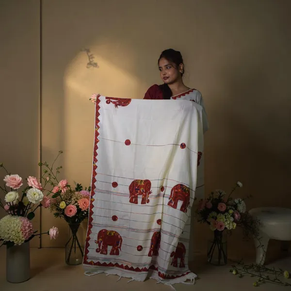 Handmade_Kanthastitch_Silk_Saree