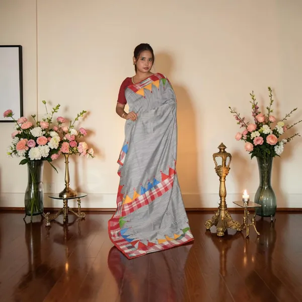 Handmade_Kanthastitch_Silk_Saree