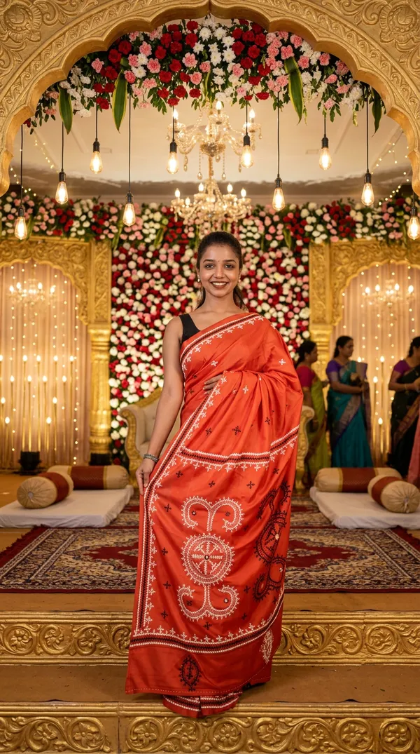 Handmade_Kanthastitch_Silk_Saree