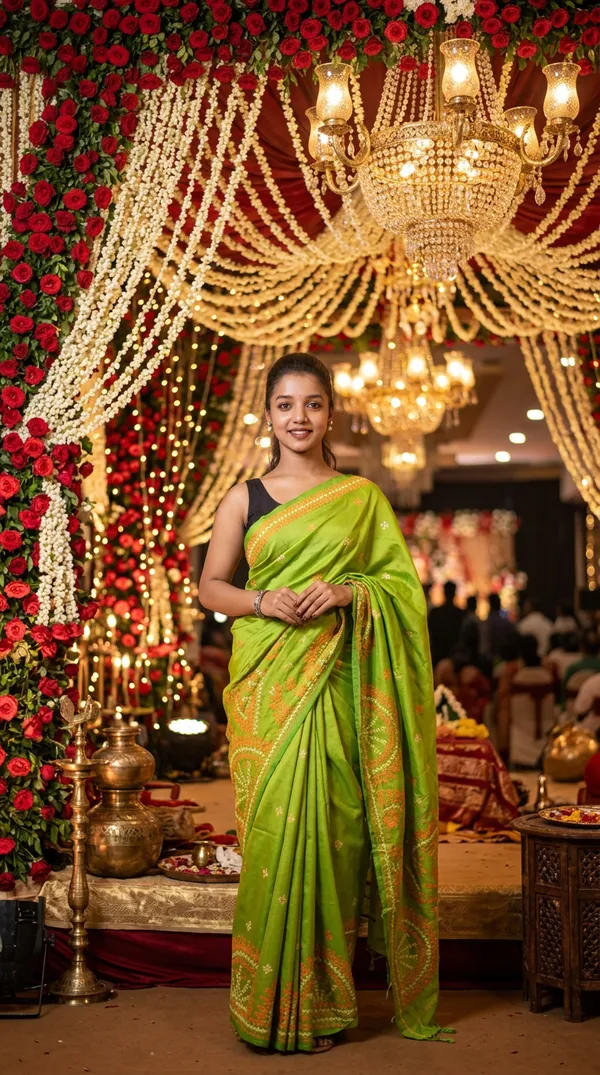 Handmade_Kanthastitch_Silk_Saree