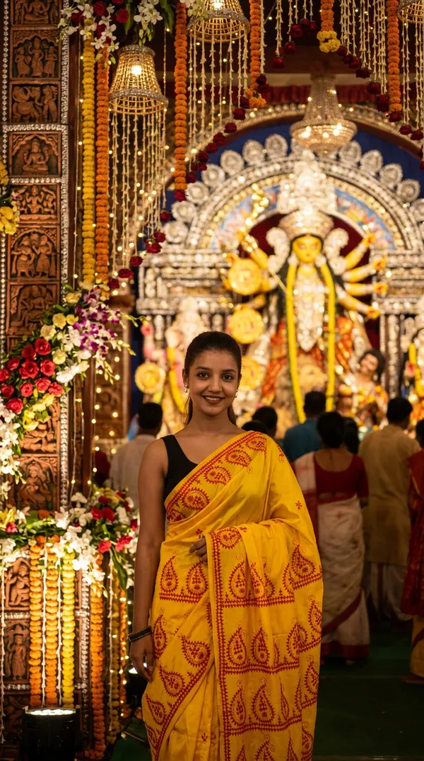 Handmade_Kanthastitch_Silk_Saree