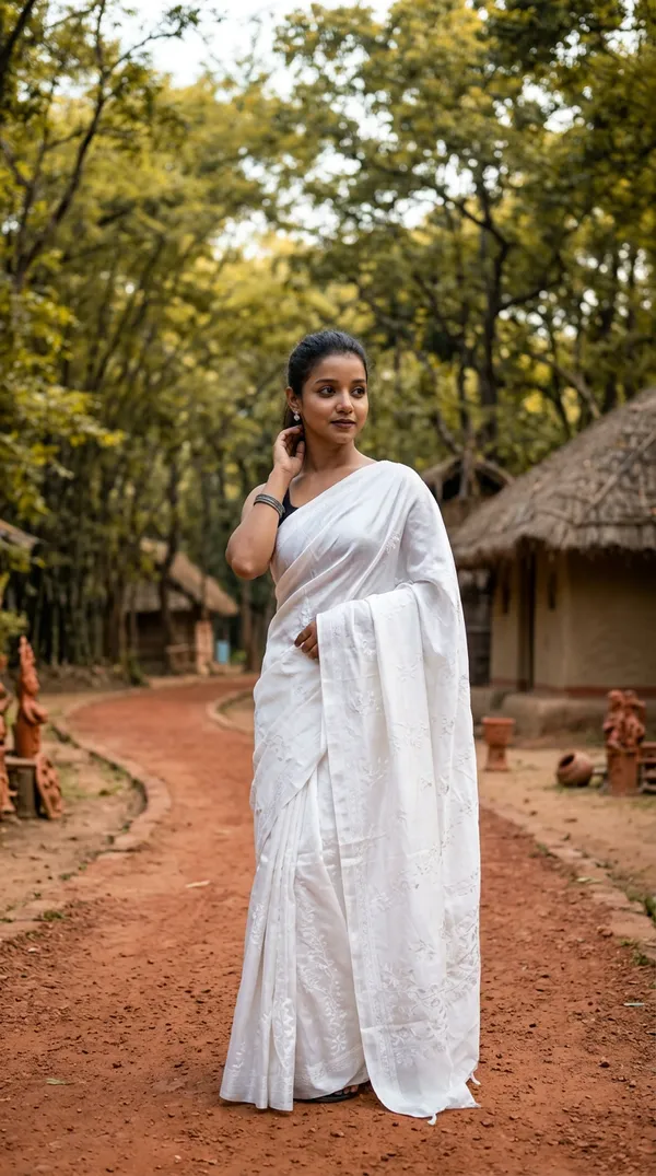 Handmade_Kanthastitch_Silk_Saree