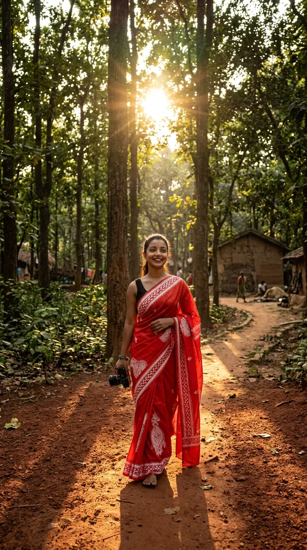 Handmade_Kanthastitch_Silk_Saree