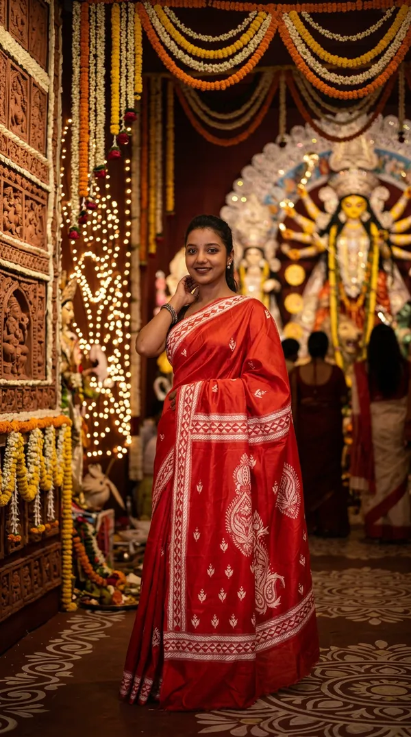 Handmade_Kanthastitch_Silk_Saree