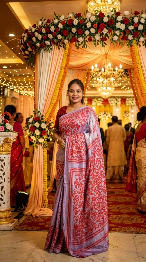 Handmade_Kanthastitch_Silk_Saree