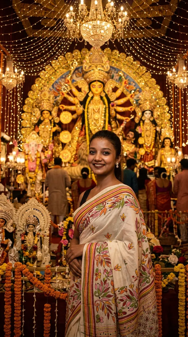Handmade_Kanthastitch_Silk_Saree