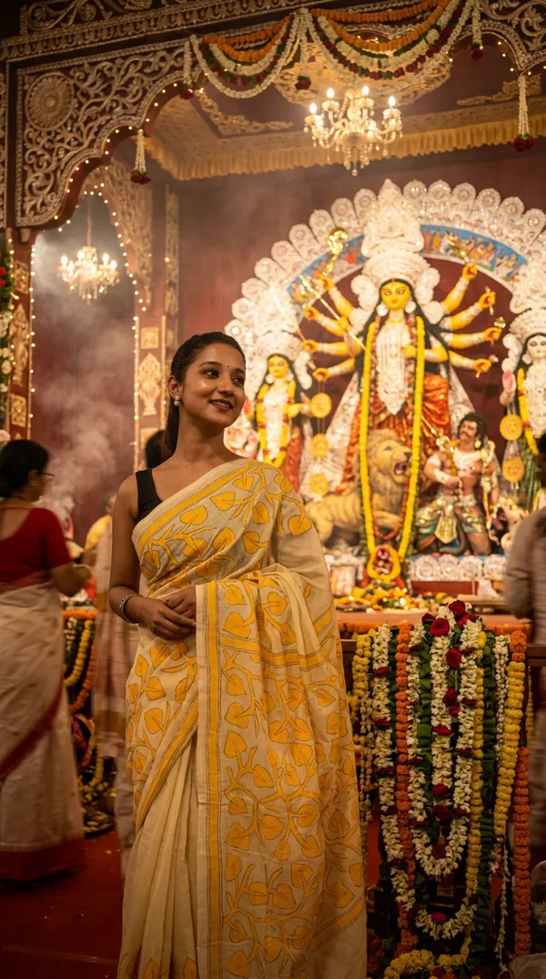 Handmade_Kanthastitch_Silk_Saree