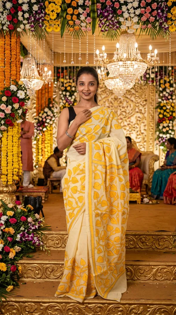 Handmade_Kanthastitch_Silk_Saree