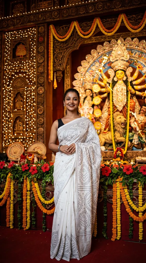 Handmade_Kanthastitch_Silk_Saree