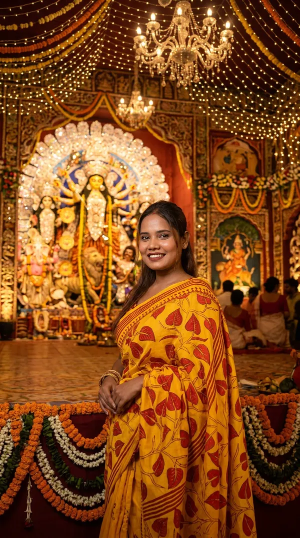 Handmade_Kanthastitch_Silk_Saree
