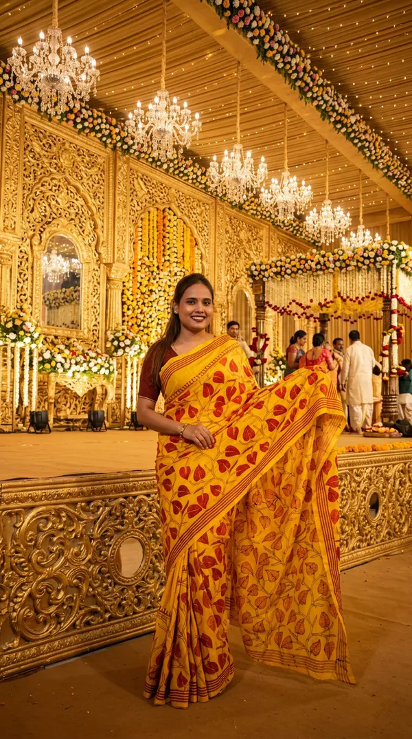 Handmade_Kanthastitch_Silk_Saree