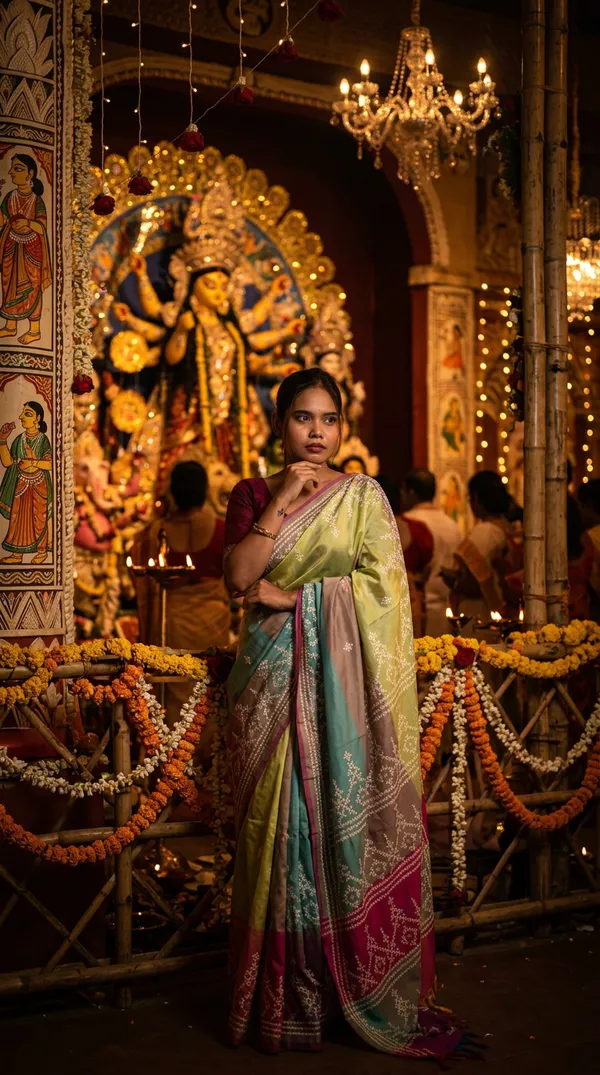 Handmade_Kanthastitch_Silk_Saree