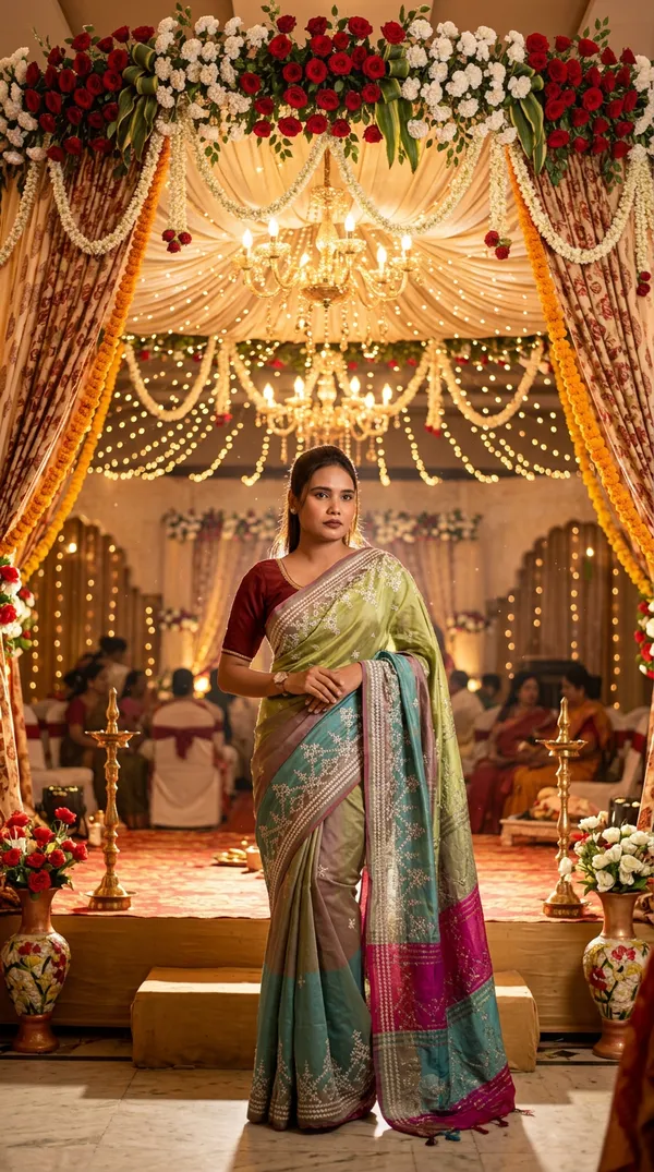 Handmade_Kanthastitch_Silk_Saree