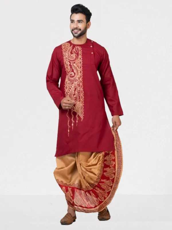 Hand_Fabric_Dhoti_Punjabi_Set