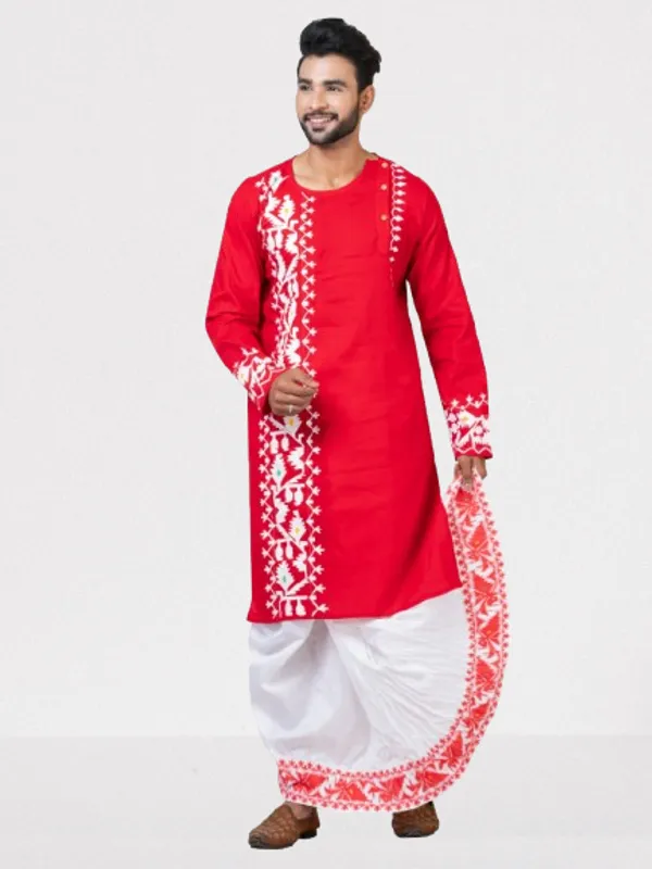 Hand_Fabric_Dhoti_Punjabi_Set