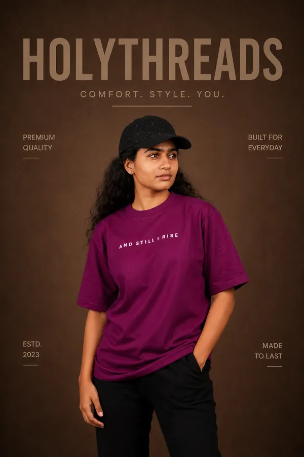 Purple_Cotton_French_Terry_T-shirt_For_Unisex
