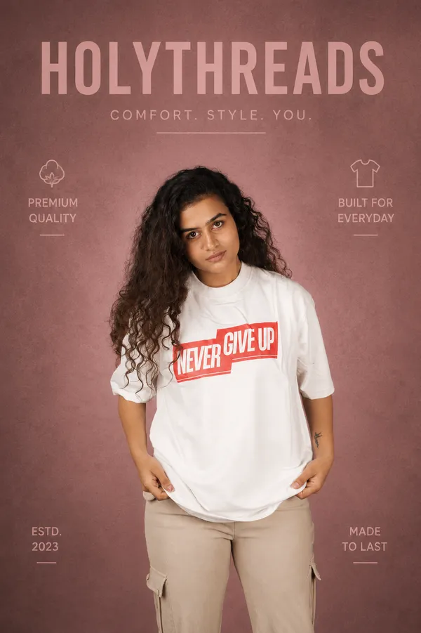 White_Cotton_French_Terry_T-shirt_For_Women