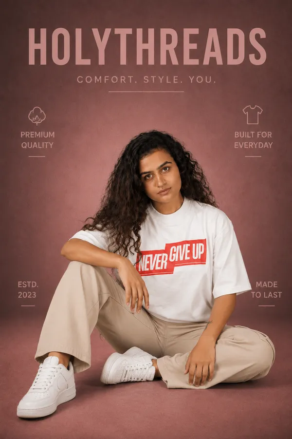 White_Cotton_French_Terry_T-shirt_For_Women