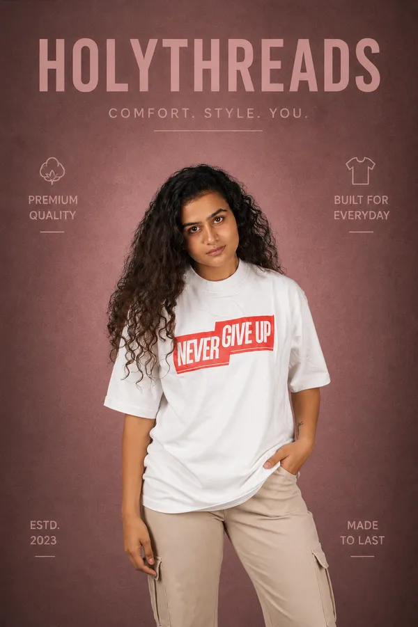 White_Cotton_French_Terry_T-shirt_For_Women