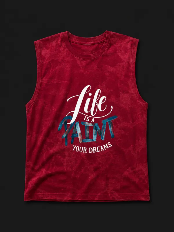 Maroon_printed_Sleveless_T_shirt_