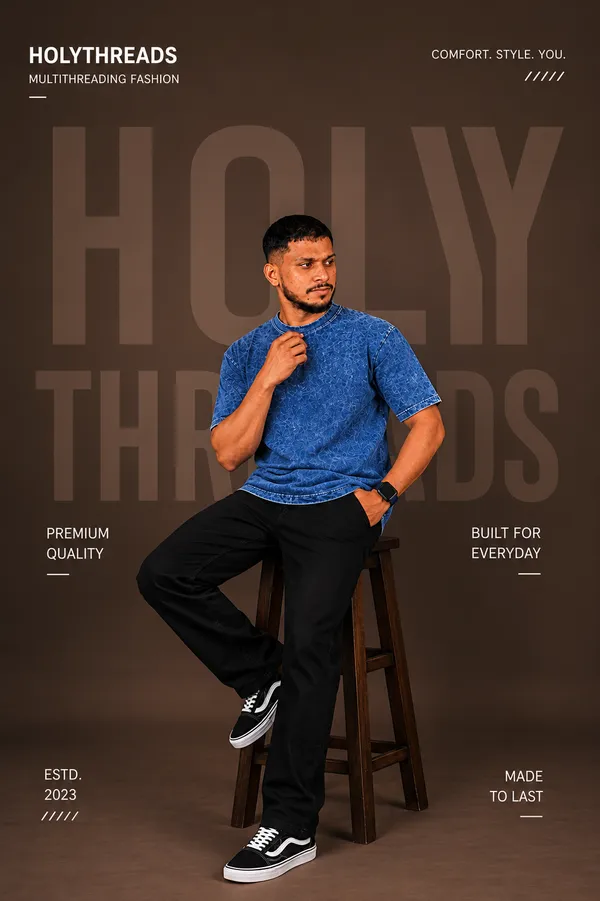 Teal_Blue_Cotton_French_Terry_T-shirt_For_Men