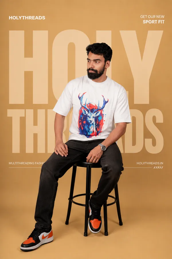 White_Cotton_French_Terry_T-shirt_For_Unisex