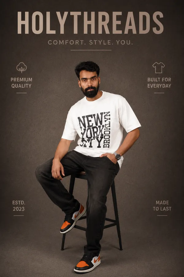 White_Cotton_French_Terry_T-shirt_For_Men