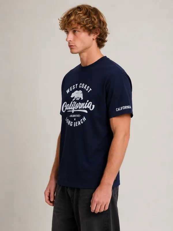 West_Coast_Navy_Blue_Cotton_T_Shirt