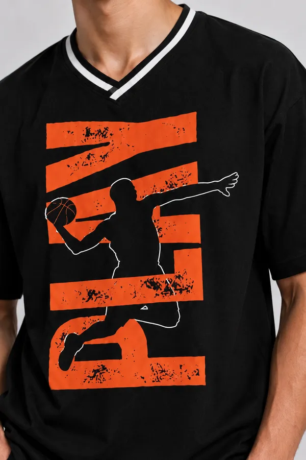Black_V_neck_Jersey_Basketball_Tee