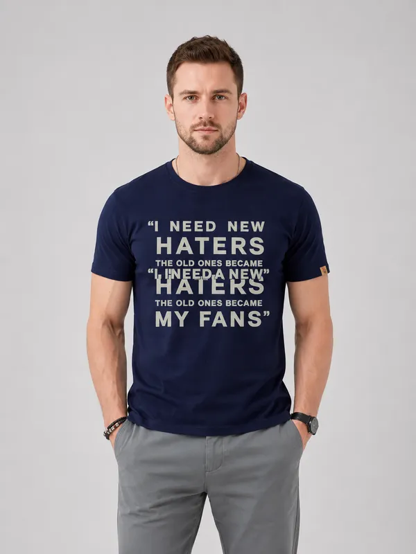 Haters_Navy_Blue_Cotton_Tshirt_Navy