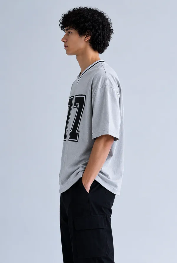 Grey_77_V_Neck_T_Shirt