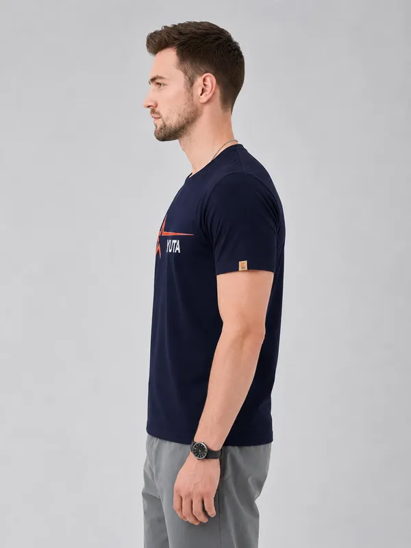 Yuta_Navy_Blue_Cotton_Tshirt