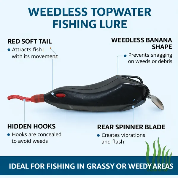 Black_Weedless_Banana_Shape_Topwater_Fishing_Lure