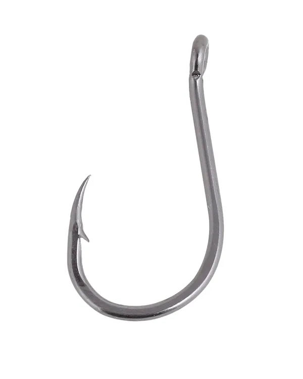 Chinu_Ring_Size_1_Black_Fishing_Hooks_Pack_Of_100