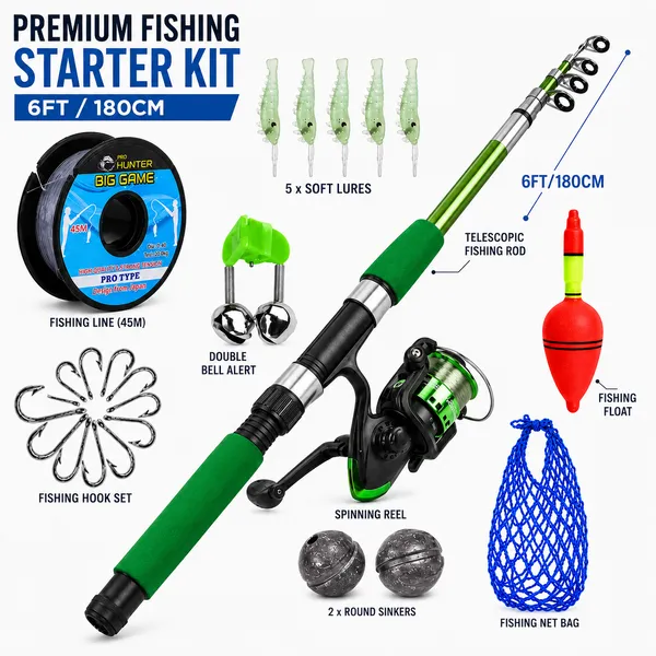 Green_Telescopic_Fishing_Rod_Starter_Kit_6Ft_180Cm