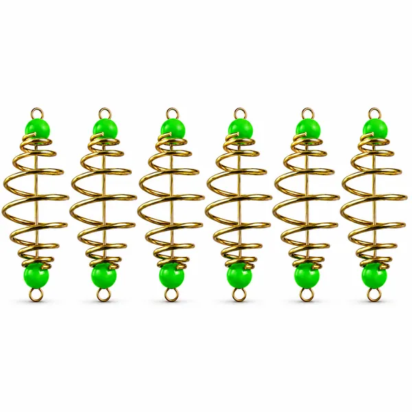 High_Performance_Spiral_Fishing_Feeder_Cage_With_Green_Beads