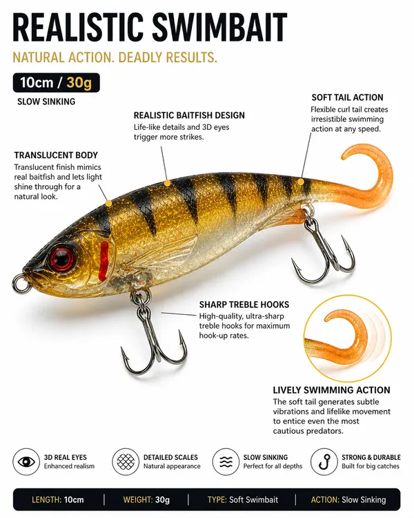 Soft_Swimbait_Fishing_Lure_10Cm_30G_|_Sinking_Artificial_Paddle_Tail_Lure_With_Sharp_Treble_Hooks_|_Realistic_Soft_Bait_For_Bass,_Pike,_Snakehead_&_Freshwater_Fishing