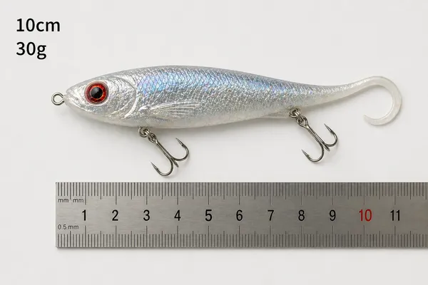 Soft_Swimbait_Fishing_Lure_10Cm_30G_|_Sinking_Artificial_Paddle_Tail_Lure_With_Sharp_Treble_Hooks_|_Realistic_Soft_Bait_For_Bass,_Pike,_Snakehead_&_Freshwater_Fishing