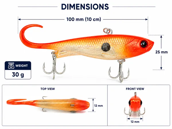 Soft_Swimbait_Fishing_Lure_10Cm_30G_|_Sinking_Artificial_Paddle_Tail_Lure_With_Sharp_Treble_Hooks_|_Realistic_Soft_Bait_For_Bass,_Pike,_Snakehead_&_Freshwater_Fishing
