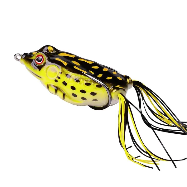 Frog_Fishing_Lure_With_Weedless_Double_Hook_|_Soft_Hollow_Body_Topwater_Frog_Bait_|_Realistic_3D_Eyes_|_Artificial_Bass,_Snakehead_&_Pike_Fishing_Lure