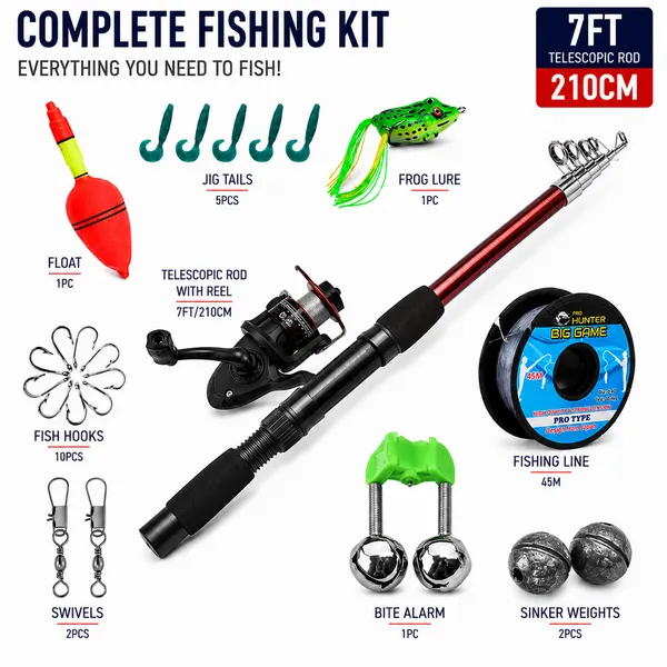 7Ft_Red_Carbon_Fiber_Telescopic_Fishing_Rod_Complete_Kit
