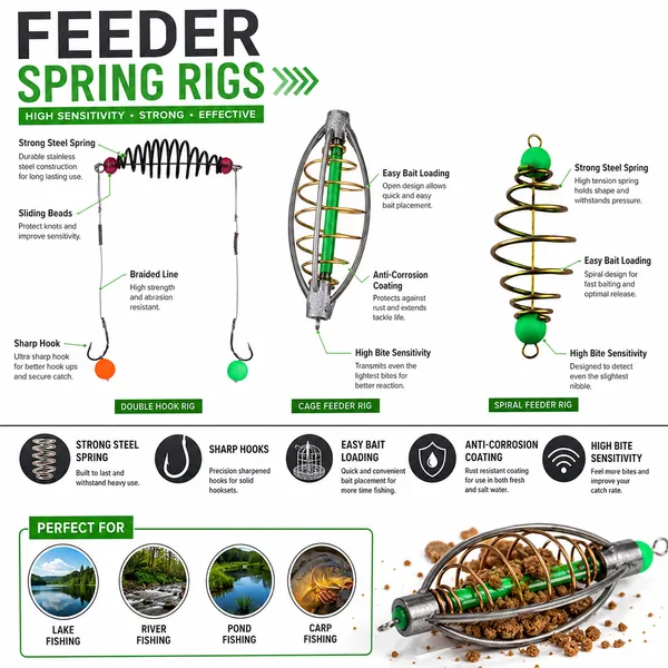 Steel_Feeder_Fishing_Tackle_Set_Double_Hook_And_Spiral_Rigs