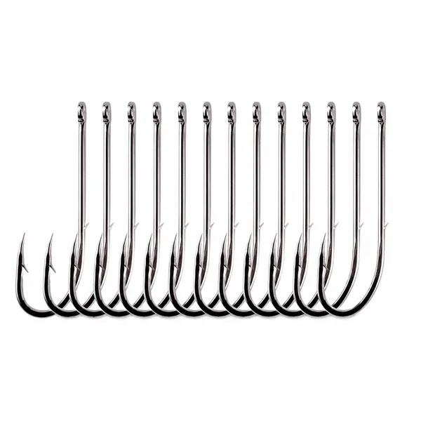 1/0_Bait_Holder_Fishing_Hooks_High_Carbon_Steel_Pack_Of_20