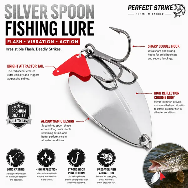 Gold_And_Silver_Fishing_Spoon_Lure_With_Red_Tail_Accent_Pack_Of_2