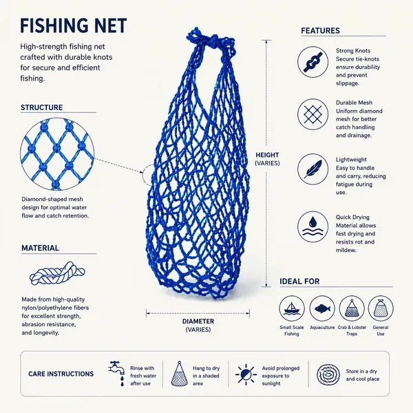 2Pcs_Nylon_Fish_Carry_Net_Bag_With_Strong_Knots_|_Durable_Mesh_Fishing_Storage_Bag_|_Reusable_Fish_Holder_For_Freshwater_&_Saltwater_Fishing