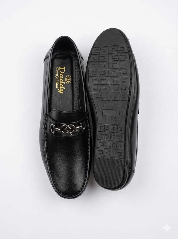 Black_Pu_Leather_Slip-On_Bit_Loafers_For_Men