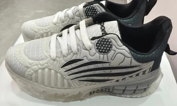 White_Mesh_Chunky_Sole_Sports_Running_Shoes_For_Men