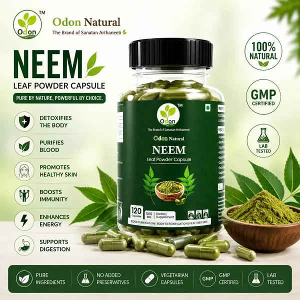 Odon_Natural_Moringa_Leaf_Powder_Cap_&_Odon_Natural_Neem_Leaf_Powder_Cap_Combo