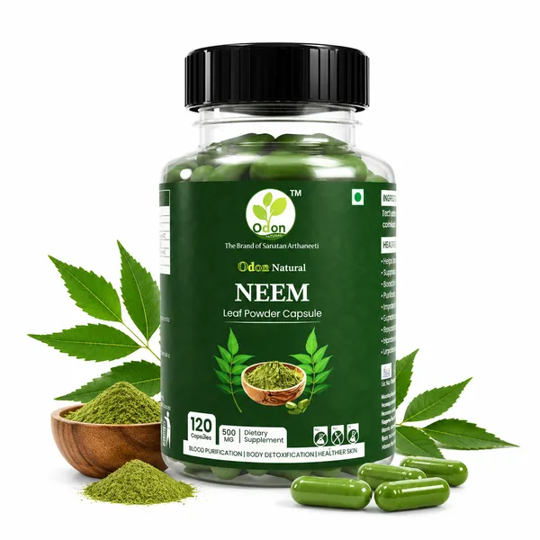 Odon_Natural_Moringa_Leaf_Powder_Cap_&_Odon_Natural_Neem_Leaf_Powder_Cap_Combo