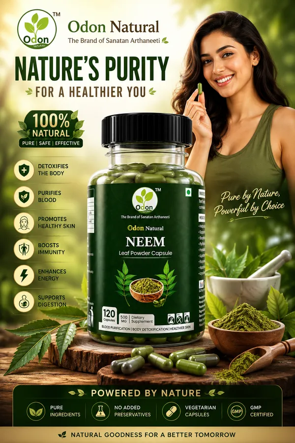 Odon_Natural_Moringa_Leaf_Powder_Cap_&_Odon_Natural_Neem_Leaf_Powder_Cap_Combo